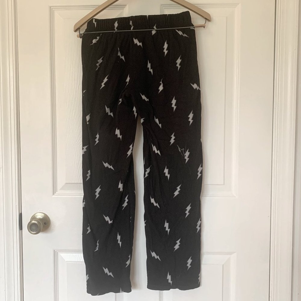 Black Fleece Night Pants, L